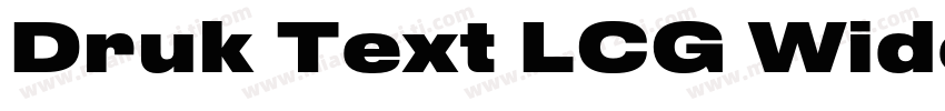 Druk Text LCG Wide Bold字体转换